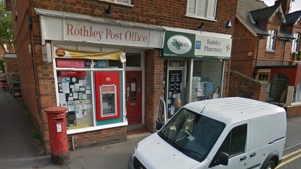 Rothley Post Office pre-raid