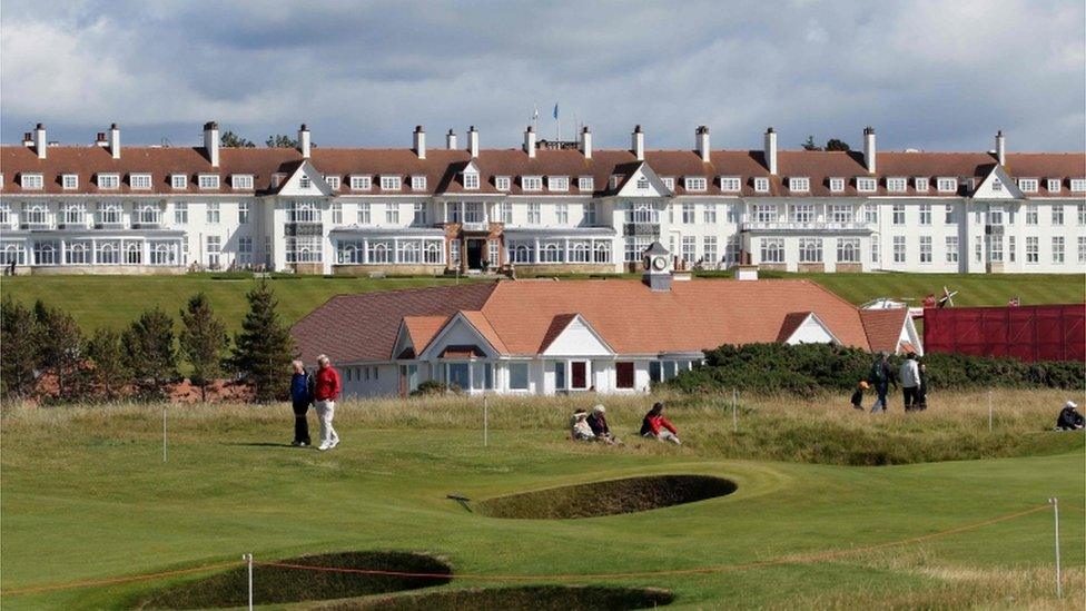 The Turnberry Resort was bought by Mr Trump in 2014