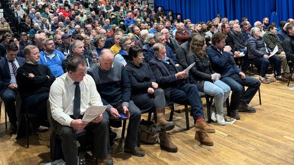 NFU Cymru roadshows to discuss the changes with farmers such as this one in Narberth, have been full with some having to move to larger venues.