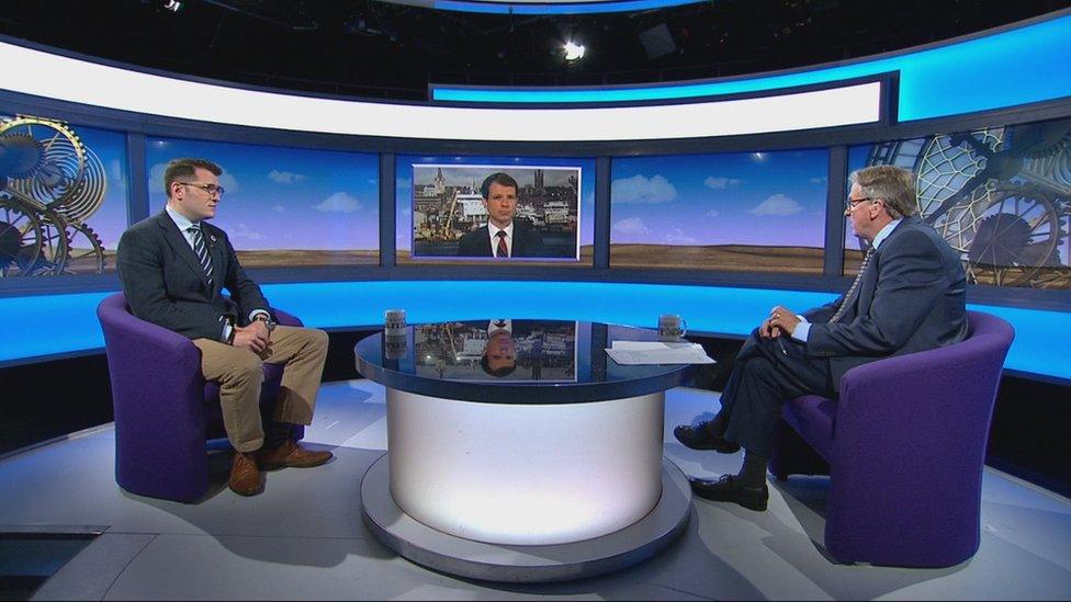 Labour MP Paul Sweeney and Conservative MP Andrew Bowie on Sunday Politics Scotland