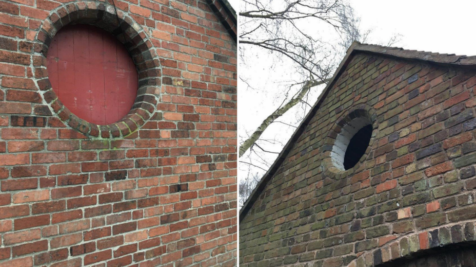 Hay loft holes