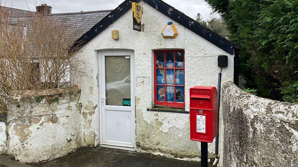 A picture of the post office and the shop in Llanfarian today. 