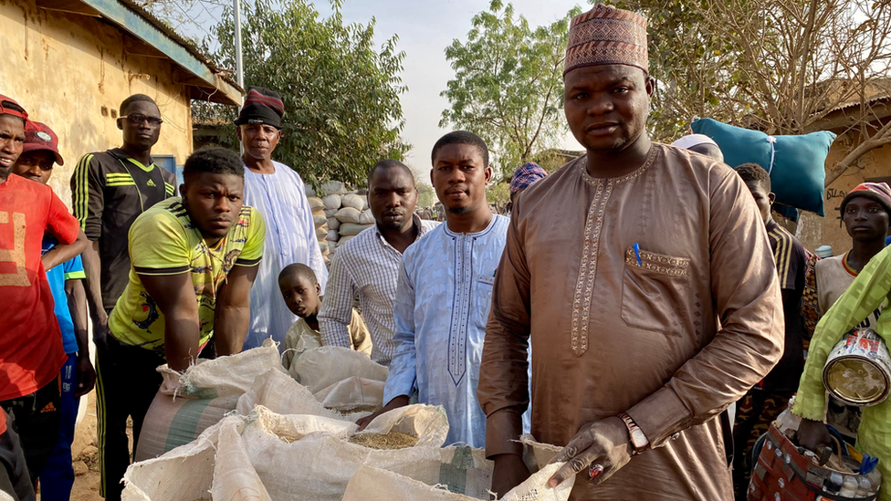 Millet seller Mukhtar Garba Intini