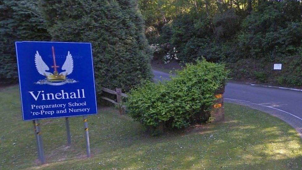 Entrance to Vinehall School