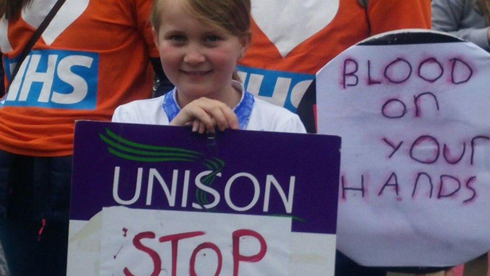 Save South Tyneside Hospital protest