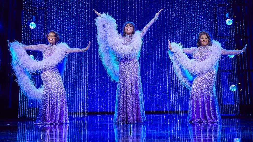 Ibinabo Jack, Liisi LaFontaine and Amber Riley in Dreamgirls