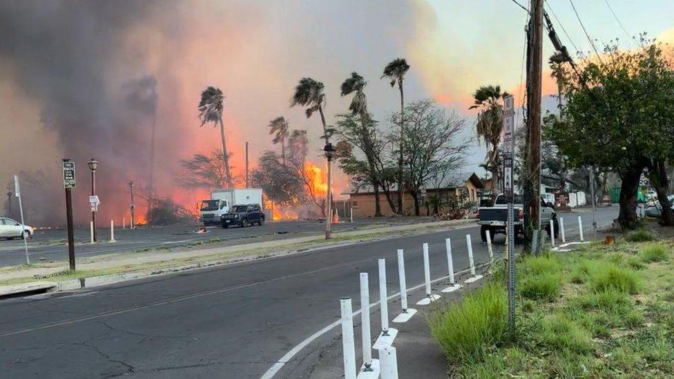 The fire in Maui