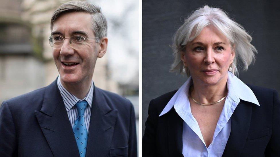 jacob rees-mogg and nadine dorries