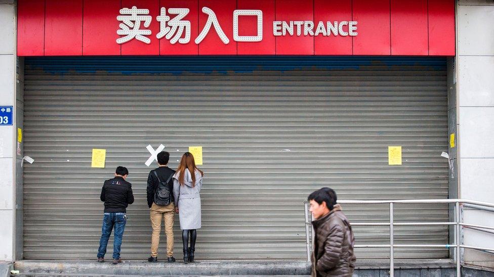 A closed Lotte store