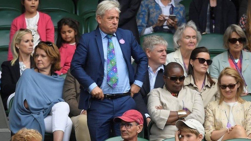 John Bercow at Wimbledon