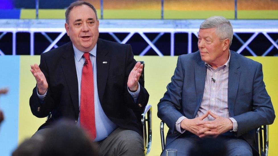 Alex Salmond and Alan Johnson