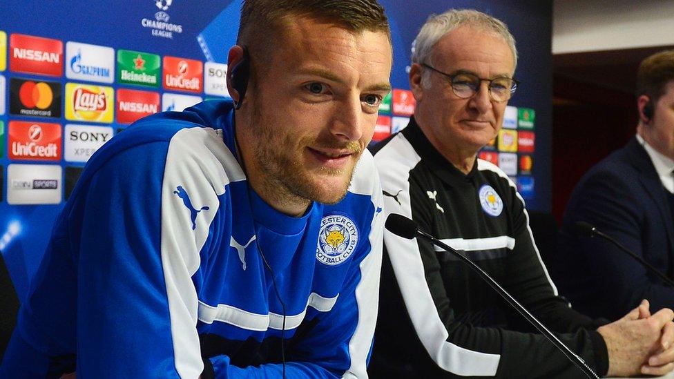 Jamie Vardy and Claudio Ranieri