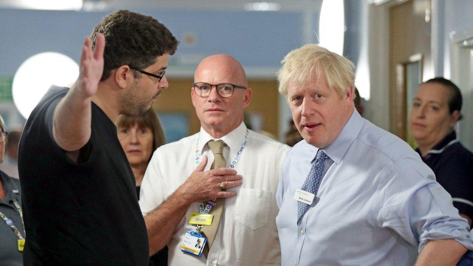 Omar Salem and Boris Johnson