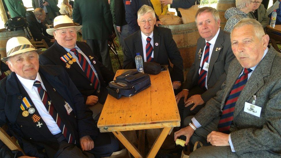 Members of Royal Dublin Fusiliers Association at the commemoration on Wednesday