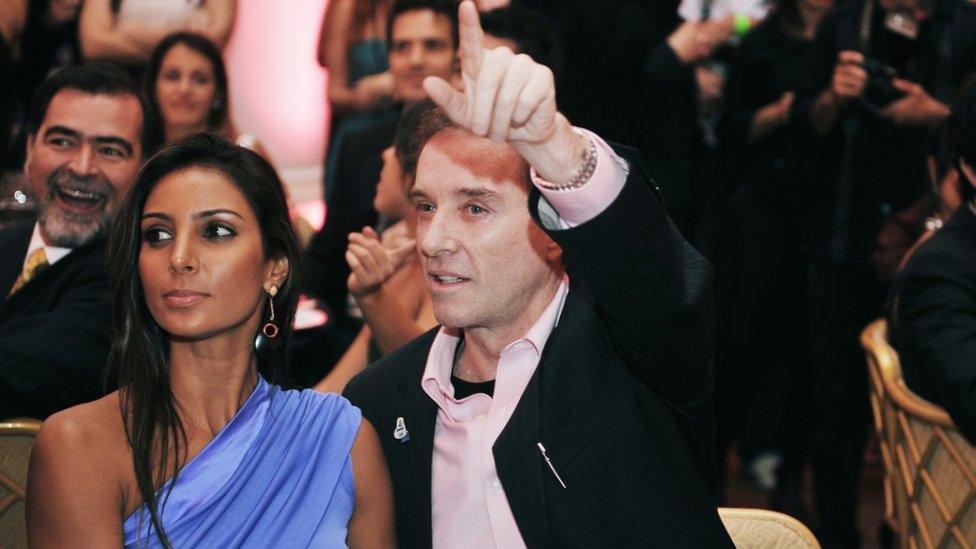 Eike Batista with girlfriend Flavia Sampaio