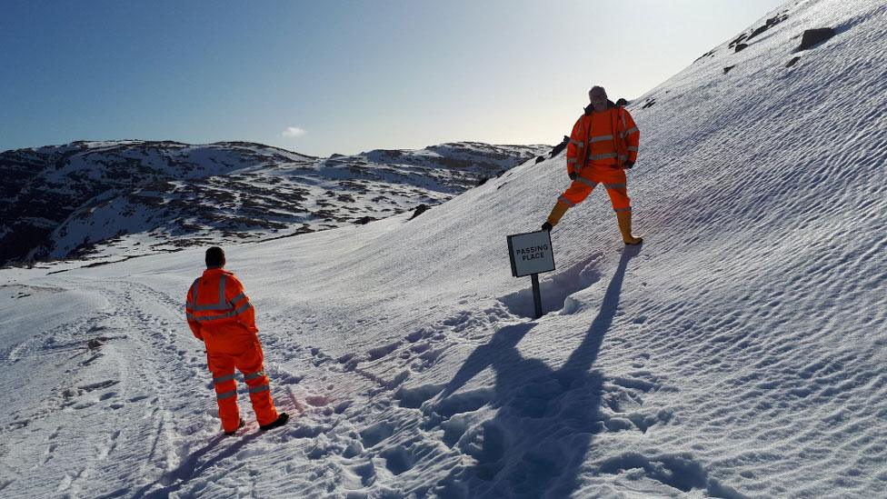 Tackling snow on the Bealach na Ba