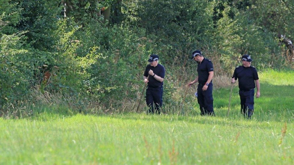 Staffordshire Police during the search for Ms Eastwood