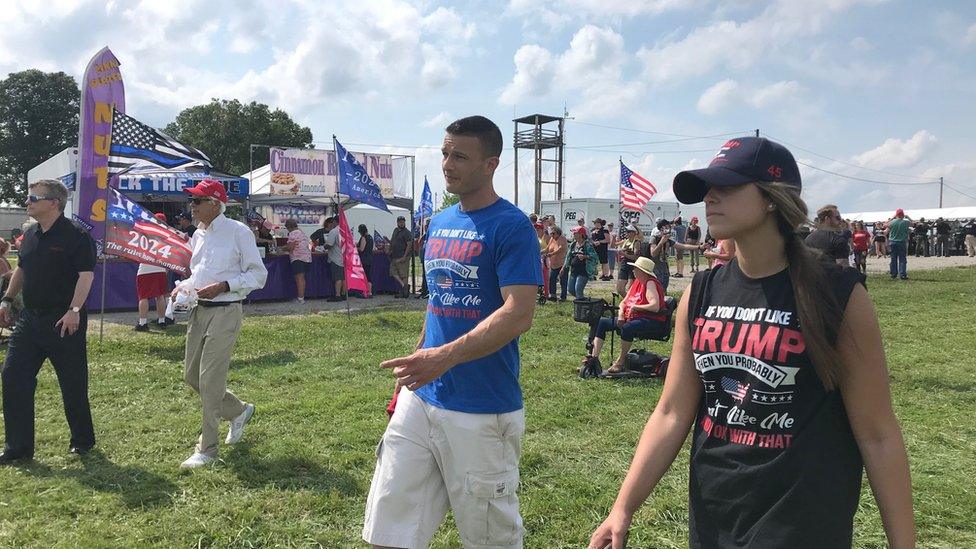 Supporters at the rally