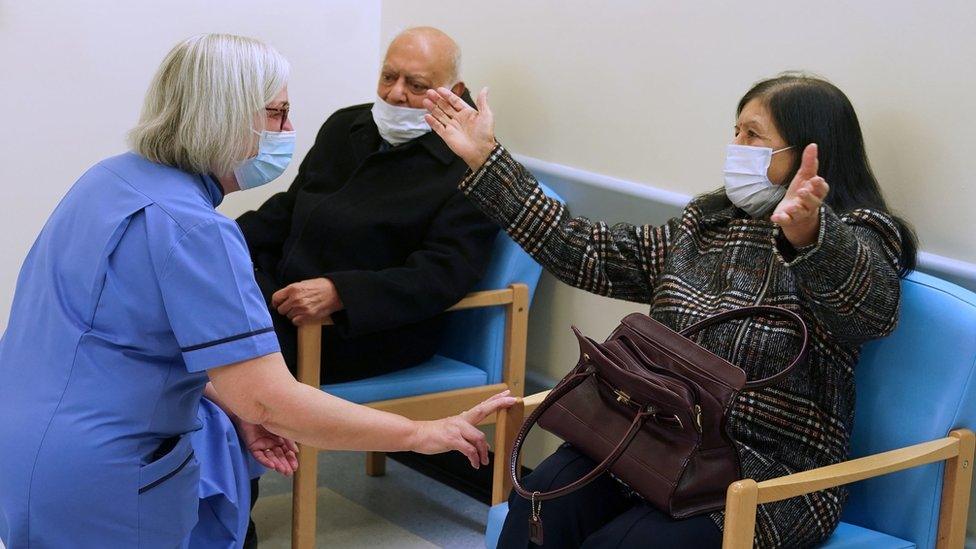 Dr Hari Shukla at Newcastle's Royal Victoria Infirmary with his wife