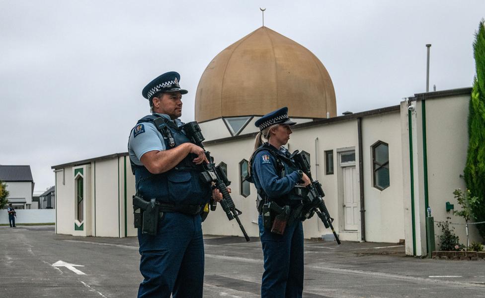 Al-Noor mosque in Christchurch, 23 Mar 19