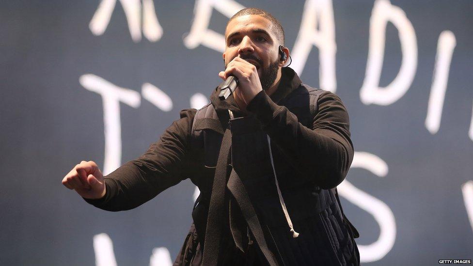 Drake performing at Wireless Festival