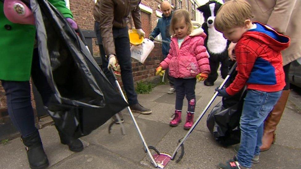 Matilda litter picking