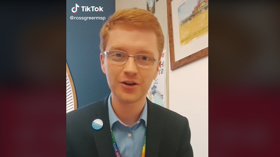 Scottish Greens MSP Ross Greer on TikTok