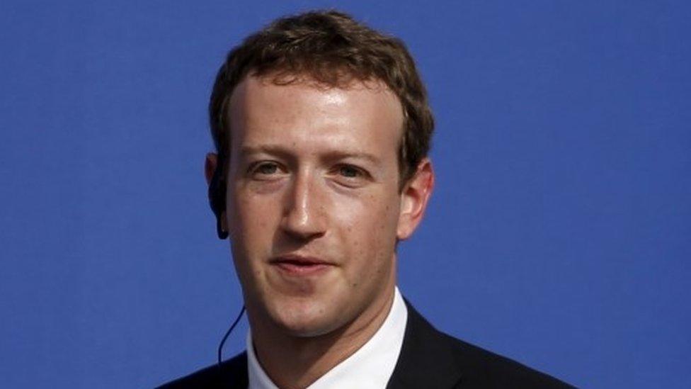 Facebook CEO Mark Zuckerberg speaks on stage during a town hall with Indian Prime Minister Narendra Modi at Facebook"s headquarters in Menlo Park, California September 27, 2015