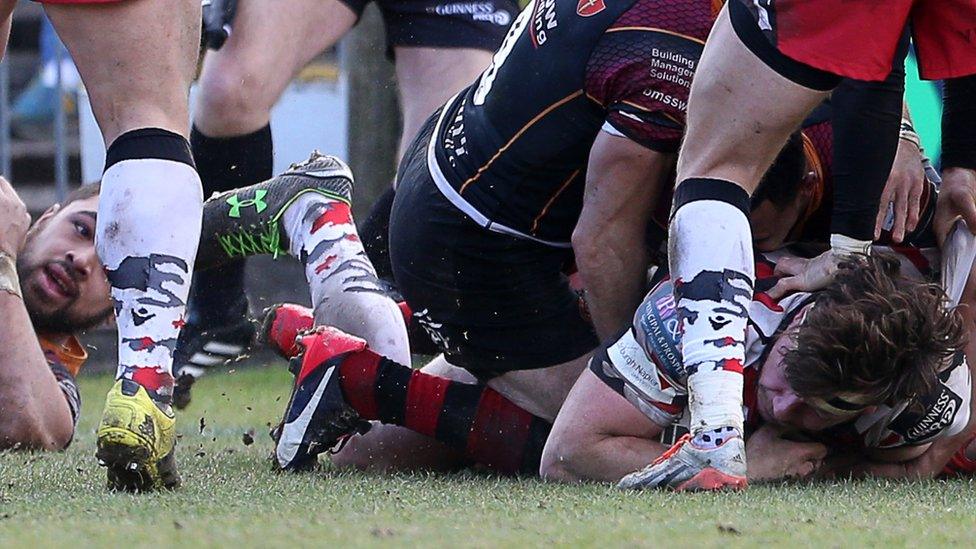 Hamish Watson goes over