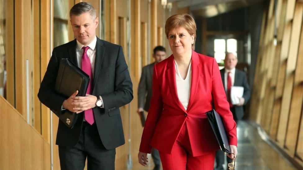 Derek Mackay and Nicola Sturgeon