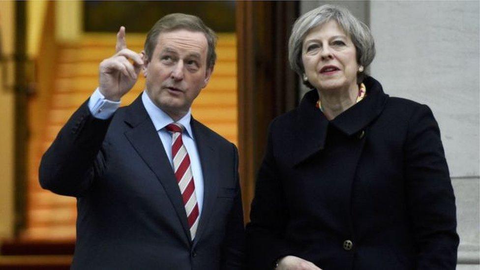 Enda Kenny and Theresa May