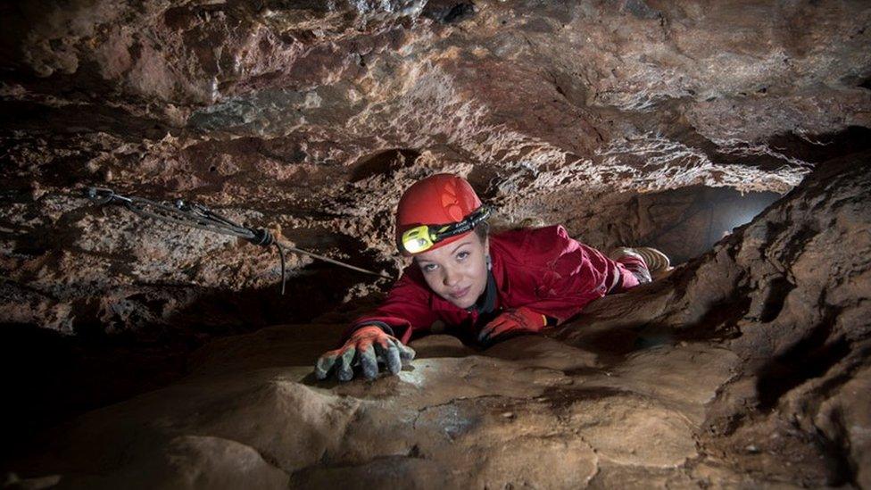 The caves at Wild Wookey in Wells, Somerset