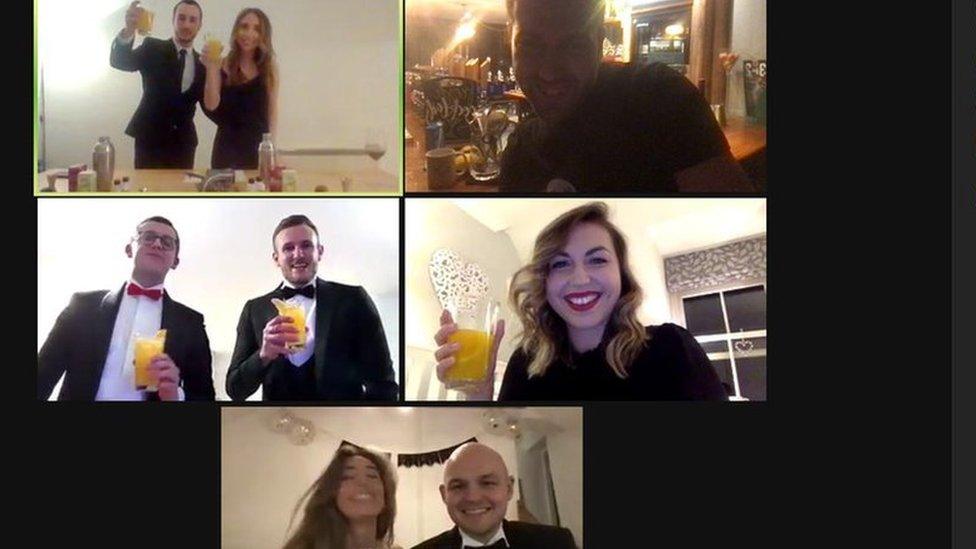 Shannon had a cocktail making party on Zoom for her birthday