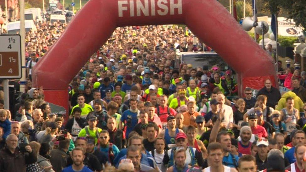 It was a record turnout at the Beachy Head Marathon and 10km