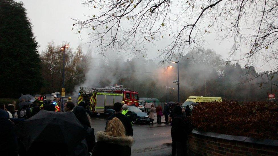 Lapworth train fire