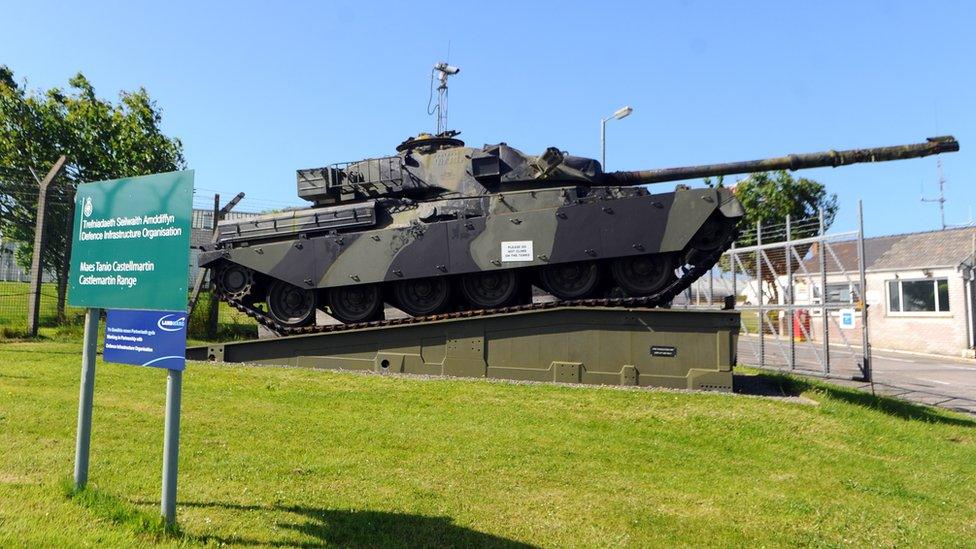 Tank at the Castlemartin Range