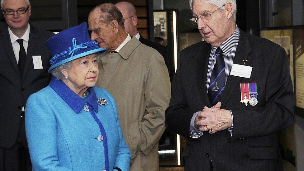 Patrick Tootal and Queen Elizabeth