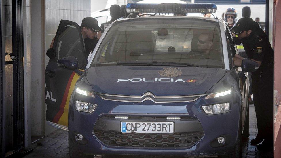 Police arrest Antonio Tejón in June 2018