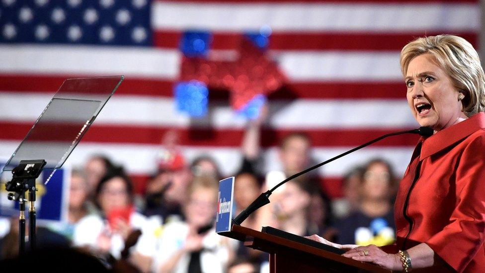 Clinton after her win in Nevada