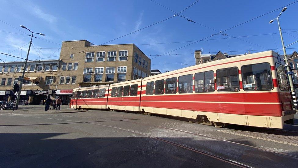 Tram in The Hague