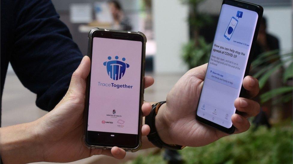 Singapore's contact-tracing app