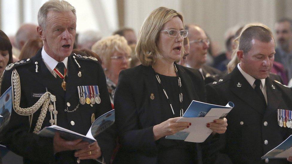 Sir Bernard Hogan-Howe and Amber Rudd