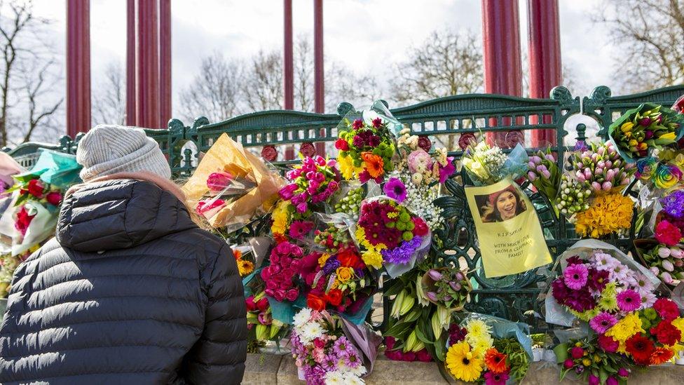 Sarah Everard floral tributes