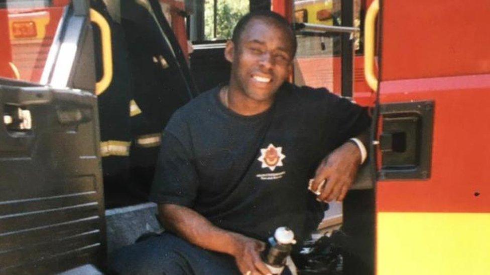 John James in his firefighting days