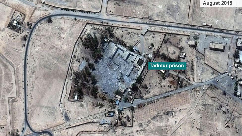 Tadmur prison, Palmyra (footage from militant website)