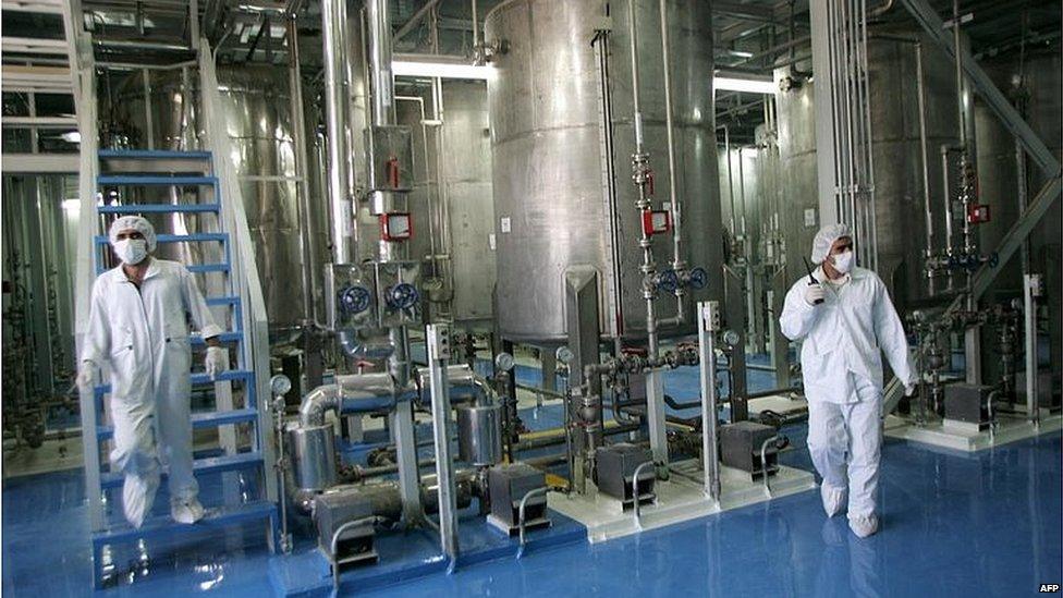 Iranian nuclear technicians (file photo)