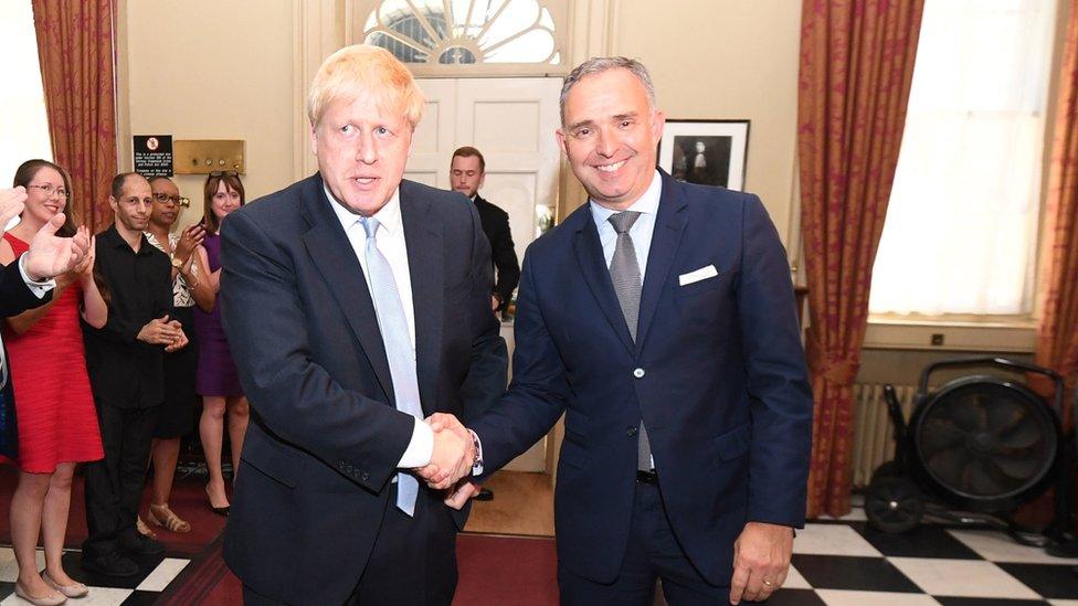 Boris Johnson and Sir Mark Sedwill