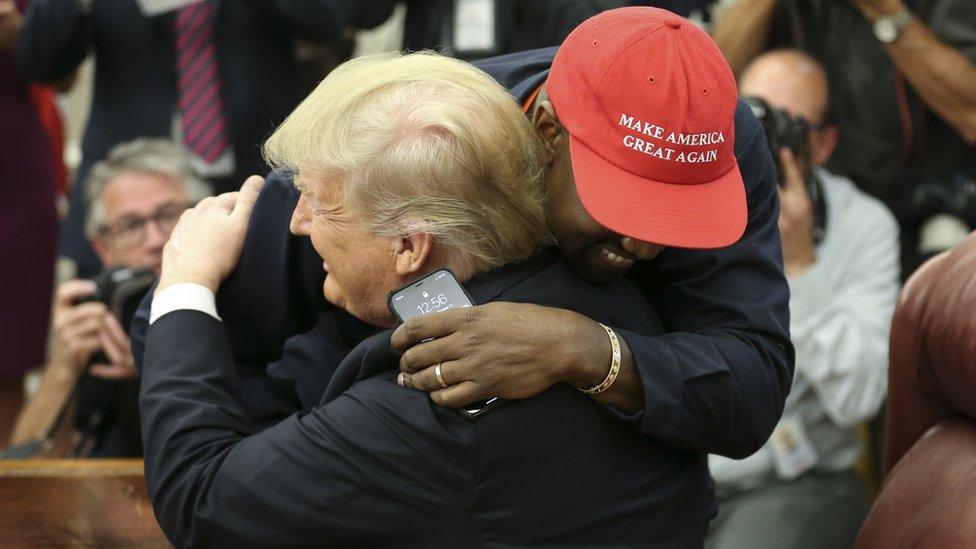 Kanye West and Donald Trump