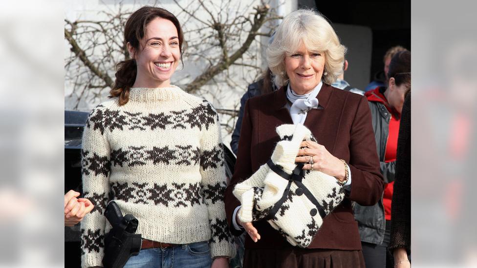 Sofie Grobel and Camilla Duchess of Cornwall