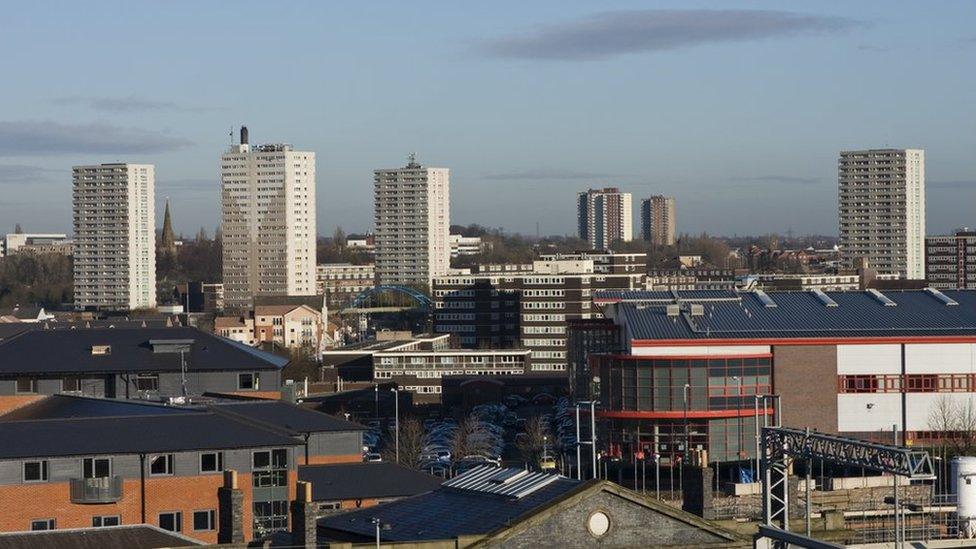 Wolverhampton skyline